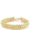 Toscano Beaded Rows Bracelet, 14K Yellow Gold Sale