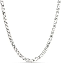 Toscano Classic Veneziana Link Necklace, Sterling Silver New