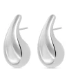 Toscano Contemporary Teardrop Earrings, Sterling Silver