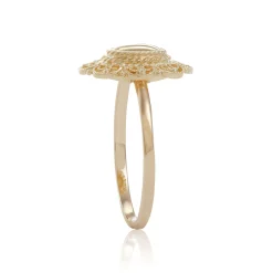 Toscano Filigree Framed Oval Dome Ring 14K Sale