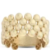 Toscano Four-Row Beaded Band, 14K Yellow Gold Size 7 Clearance