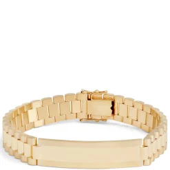Toscano Gents 8.5-Inch Link Bracelet, 14K Yellow Gold Clearance