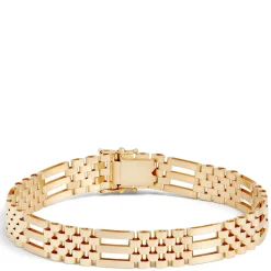 Toscano Gents 8.5-Inch Link Bracelet, 14K Yellow Gold New