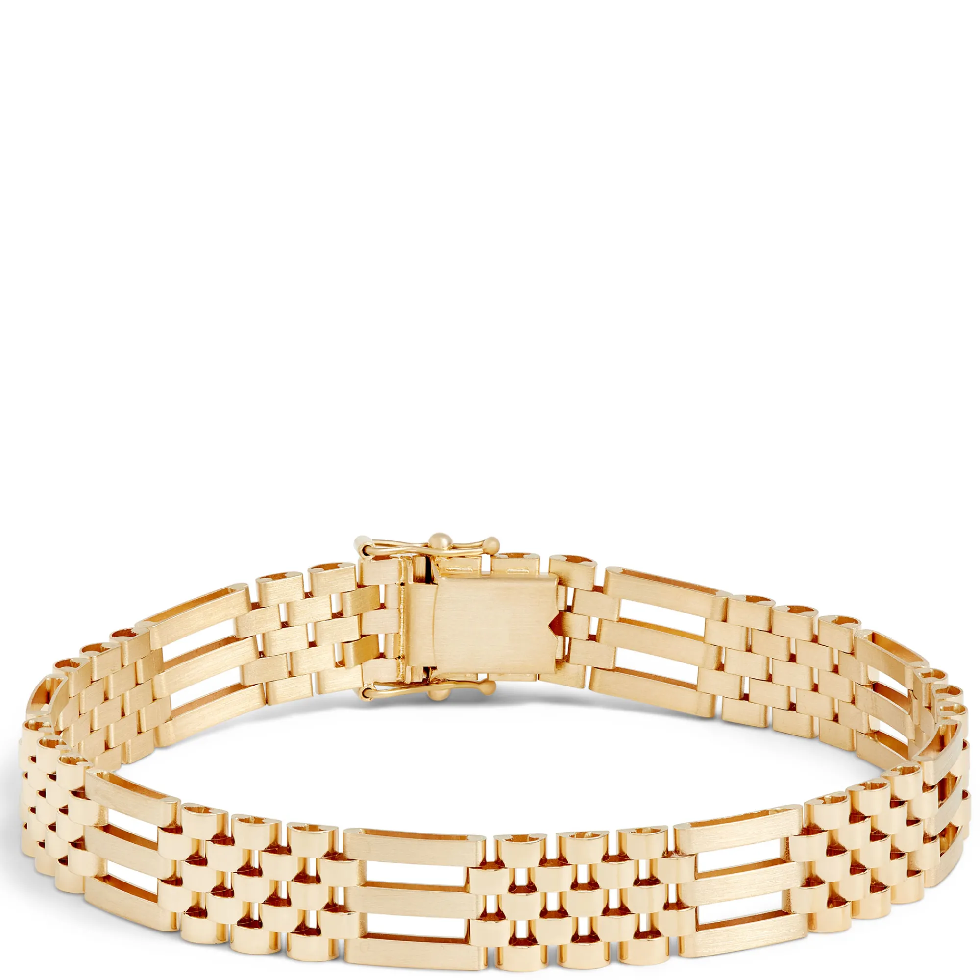 Toscano Gents 8.5-Inch Link Bracelet, 14K Yellow Gold New