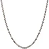 Toscano Half Round Diamond Cut Box Chain 14K, 24" Best