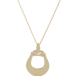 Toscano Hinged Doorknocker Pendant Necklace, 14K Yellow Gold Online
