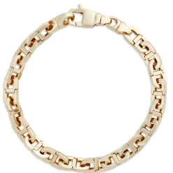 Toscano Hinged Link Chain Bracelet in 14K Yellow Gold Hot