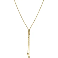 Toscano 18-Inch Beaded Y Necklace, 14K Yellow Gold Best