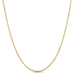 Toscano 18 Inch Box Link Necklace, 14k Yellow Gold Outlet