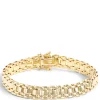 Toscano 7.5-Inch Brick Links Bracelet, 14K Yellow Gold Best