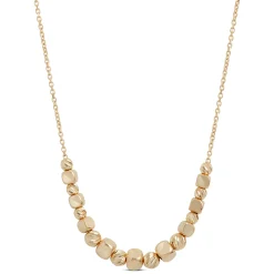 Toscano 18-Inch Center Beaded Necklace, 14K Yellow Gold Hot