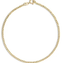 Toscano 7.5-Inch Curb Link Bracelet, 14K Yellow Gold Online