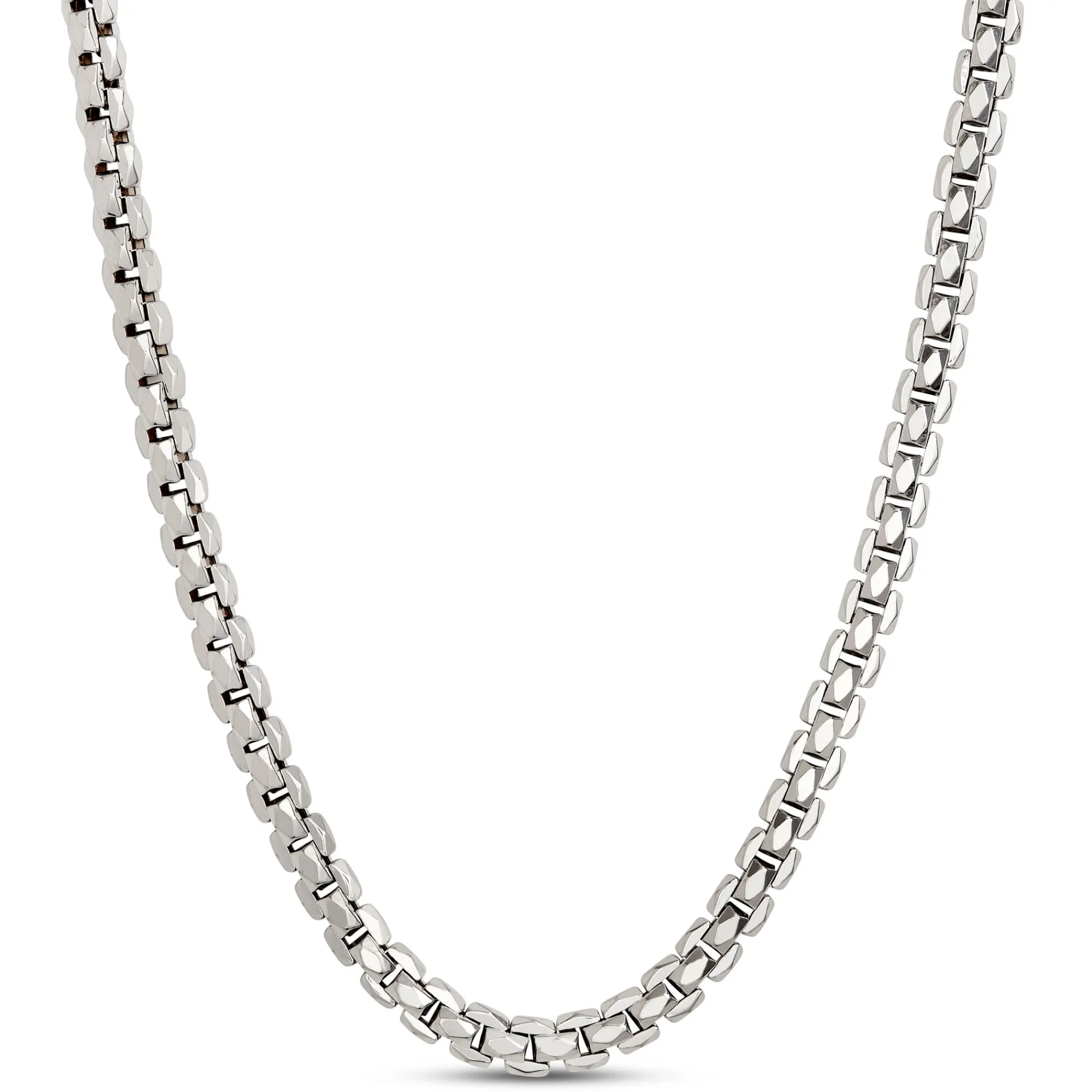 Toscano 24-Inch Diamante Link Necklace, 14K White Gold Online