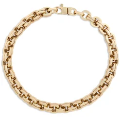 Toscano 8.5-Inch Double Oval Bracelet, 14K Yellow Gold Hot