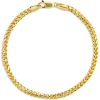 Toscano 8-Inch Franco Chain Bracelet, 14K Yellow Gold Online