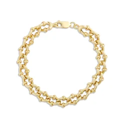 Toscano 8-Inch Granchio Link Bracelet, 14K Yellow Gold Sale