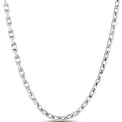 Toscano 22-Inch Links Necklace, 14K White Gold Best