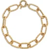Toscano 7.5-Inch Oval Link Bracelet, 14K Yellow Gold