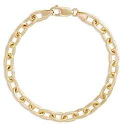 Toscano 7.5-Inch Oval Link Bracelet, 14K Yellow Gold Outlet