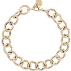 Toscano 7.5-Inch Oval Link Bracelet, 14K Yellow Gold