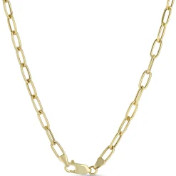 Toscano 18-Inch Oval Link Necklace, 14K Yellow Gold New