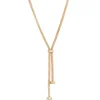 Toscano 20-Inch Popcorn Link Lariat Necklace, 14K Yellow Gold Sale