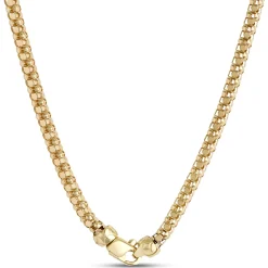 Toscano 18-Inch Popcorn Link Necklace, 14K Yellow Gold Online