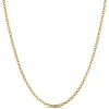 Toscano 18 Inch Rolo Link Necklace, 14k Yellow Gold Outlet