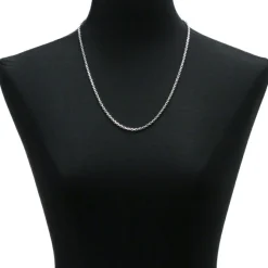 Toscano 24-Inch Rolo Necklace, 14K White Gold Outlet