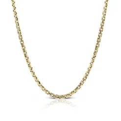 Toscano 24-Inch Round Brick Chain, 14K Yellow Gold Hot