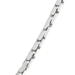 Toscano 24-Inch Round Brick Necklace, 14K White Gold Sale