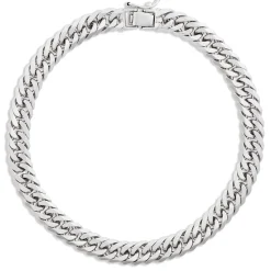 Toscano 8.5-Inch Tight Link Bracelet, 14K White Gold Best