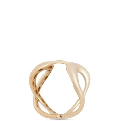 Toscano Infinity Hoop Earrings, 14K Yellow Gold Hot
