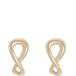 Toscano Infinity Hoop Earrings, 14K Yellow Gold Hot