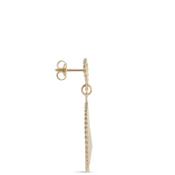 Toscano Large Circle Drop Earrings, 14K Yellow Gold Online