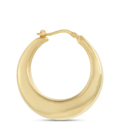 Toscano Large Graduated Hoop Earrings, 14K Yellow Gold New
