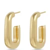 Toscano Large Half-Oval Hoops, 14K Yellow Gold Online