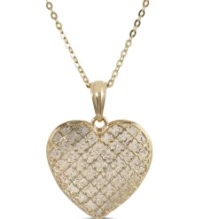 Toscano Laser Cut Pendant Necklace, 14K Yellow Gold Sale