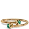 Toscano Malachite Tipped Bangle, 14K Yellow Gold Best