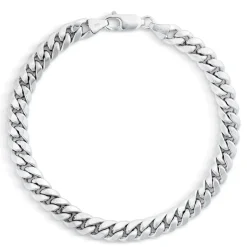 Toscano Men's Cuban Link Bracelet, 14K White Gold Discount