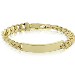 Toscano Miami Cuban Curb Chain ID Bracelet 14K Discount