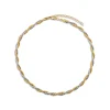 Toscano Omega Neck Necklace in 14K White and Yellow Gold Outlet