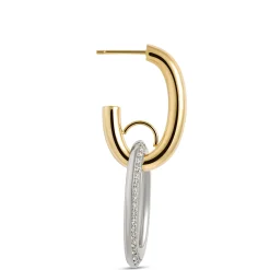 Toscano Oval Drop Diamond Earrings, 18K Yellow Gold Sale