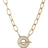 Toscano Oval Link Mother-of-Pearl Toggle Chain, 14K Yellow Gold Outlet