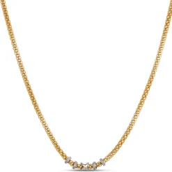 Toscano Popcorn Necklace, ½ Carat Total Weight, 18K Yellow Gold Online