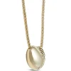 Toscano Puffed Heart Necklace, 14K Yellow Gold Discount