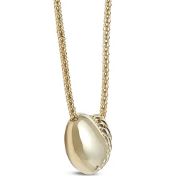 Toscano Puffed Heart Necklace, 14K Yellow Gold Discount