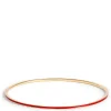 Toscano Red Enamel Slip On Bangle, 14K Yellow Gold Sale
