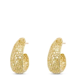 Toscano Ricami Hoops, 14k Yellow Gold Outlet