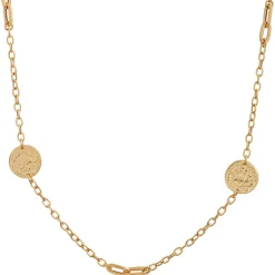 Toscano Roman Coin Replica Stations Necklace, 14K Yellow Gold Sale